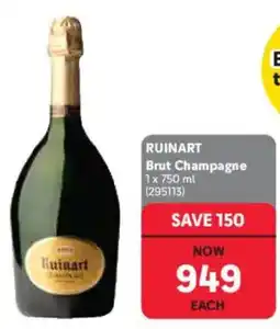 Makro’s liquor Ruinart Brut Champagne offer