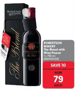 Makro’s liquor Robertson Winery The Blend with Wine Pourer offer