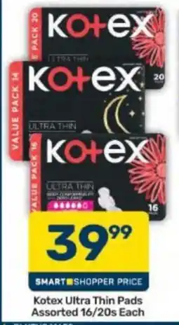 Pick n Pay Kotex Ultra Thin Pads Assorted offer