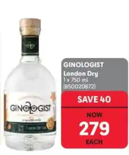 Makro’s liquor GINOLOGIST London Dry offer