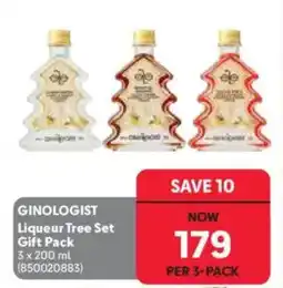 Makro’s liquor GINOLOGIST Liqueur Tree Set offer