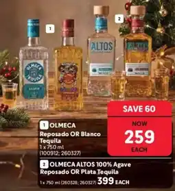 Makro’s liquor OLMECA Reposado OR Blanco Tequila offer