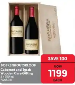 Makro’s liquor BOEKENHOUTSKLOOF Cabernet and Syrah offer