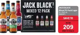 Makro’s liquor Jack Black Mixed 12-Pack Lager offer