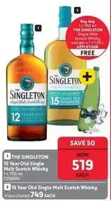 Makro The singleton - 12 year old single malt scotch whisky 1 x 750ml offer