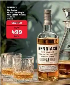 Makro The twelve 12 year old single malt scotch whisky 1 x 750 ml (405511) offer