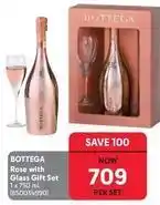 Makro Rose with glass gift set 1 x 750 ml (850034990) offer