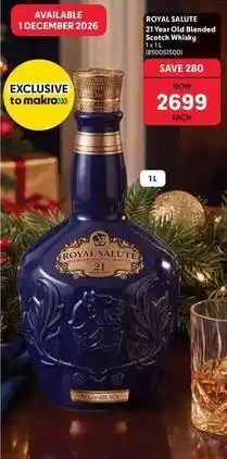Makro Royal - 21 year old blended scotch whisky offer
