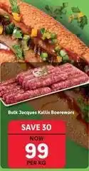 Makro Jacques kallis boerewors offer