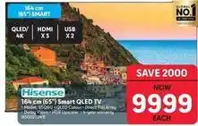 Makro Hisense - 164 cm (65) smart qled tv offer