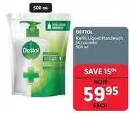 Makro Dettol - refill liquid handwash offer