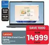 Makro Lenovo - 15.3 slim 3 intel core i7 laptop - model: 83k1015lsa (850045786) offer