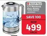 Makro 1.7 l novaluxe glass kettle - model: brmn46 (850043695) offer