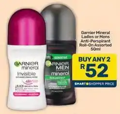 Pick n Pay Garnier - anti-perspirant roll-on offer