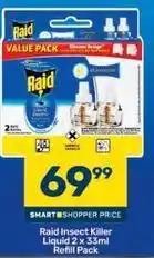 Pick n Pay Raid - insect killer liquid refill pack offer