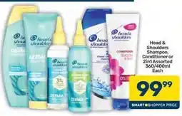Pick n Pay Head & shoulders - shampoo, conditioner or 2in1 offer