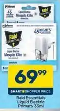 Pick n Pay Raid - liquid electric mosquito killer primary 33ml offer