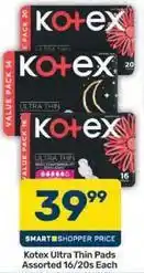 Pick n Pay Kotex - ultra thin pads offer