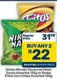 Pick n Pay Hypermarket Nike - niknaks flavoured maize snack or fritos corn chips offer