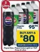 Pick n Pay Hypermarket Pepsi - max, cola light or 7up free offer
