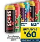 Pick n Pay Hypermarket Score - energy drink offer
