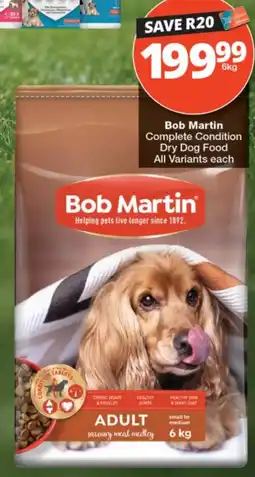 Checkers Bob Martin Complete Condition Dry Dog Food offer