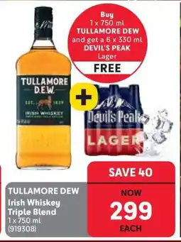 Makro TULLAMORE DEW Irish Whiskey Triple Blend offer
