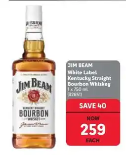 Makro Jim Beam White Label Kentucky Straight Bourbon Whiskey offer