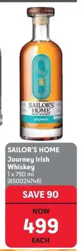 Makro SAILOR’S HOME Journey Irish Whiskey offer
