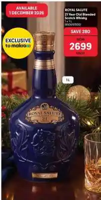 Makro ROYAL SALUTE 21 Year Old Blended Scotch Whisky offer