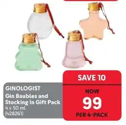 Makro GINOLOGIST Gin Baubles and Stocking in Gift Pack offer