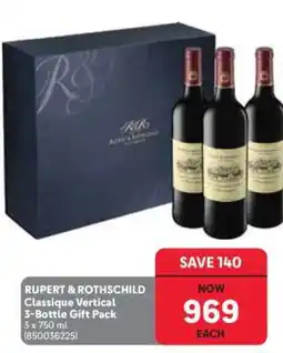 Makro RUPERT & ROTHSCHILD Classique Vertical 3-Bottle Gift Pack offer