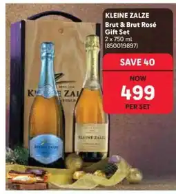 Makro KLEINE ZALZE Brut & Brut Rosé Gift Set offer
