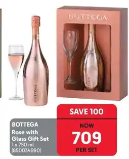 Makro BOTTEGA Rose with Glass Gift Set offer