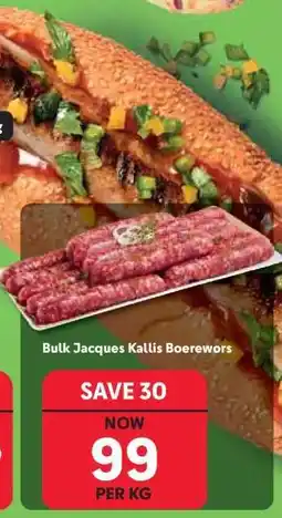 Makro Bulk Jacques Kallis Boerewors offer