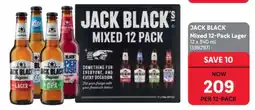 Makro JACK BLACK Mixed 12-Pack Lager offer