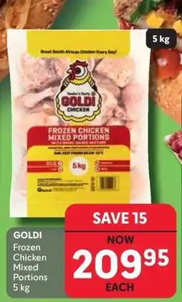 Makro Goldi Frozen Chicken Mixed Portions 5 kg offer