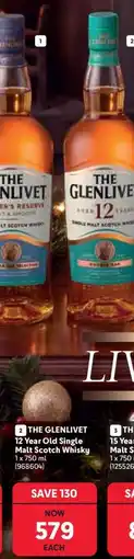Makro The Glenlivet 12 Year Old Single Malt Scotch Whisky offer