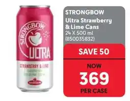 Makro STRONGBOW Ultra Strawberry & Lime Cans offer