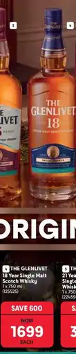 Makro THE GLENLIVET 18 Year Single Malt Scotch Whisky offer