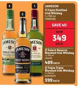 Makro Jameson Triple Distilled Irish Whiskey offer