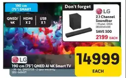 Makro LG 190 cm (75) QNED AI 4K Smart TV offer