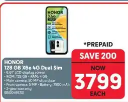 Makro HONOR 128 GB X6e 4G Dual Sim offer