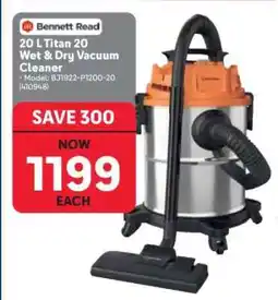 Makro Bennett Read 20 L Titan 20 Wet & Dry Vacuum Cleaner offer