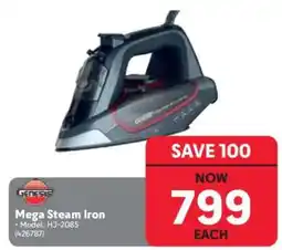 Makro Mega steam iron offer