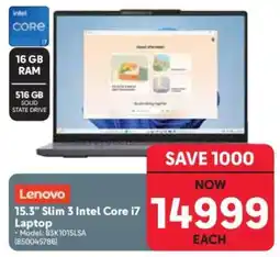 Makro Lenovo 15.3” Slim 3 Intel Core i7 Laptop offer