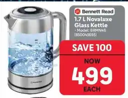 Makro Bennett Read 1.7 L Novaluxe Glass Kettle offer