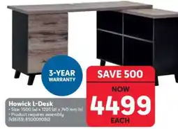 Makro Howick L-Desk offer