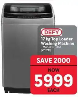 Makro DEFY 17 kg Top Loader Washing Machine offer