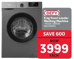 Makro Defy 6 kg Front Loader Washing Machine offer